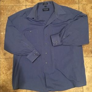 Blue button down shirt